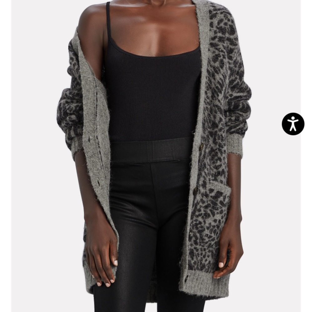 Rails Oslo oversized Leopard Cardigan